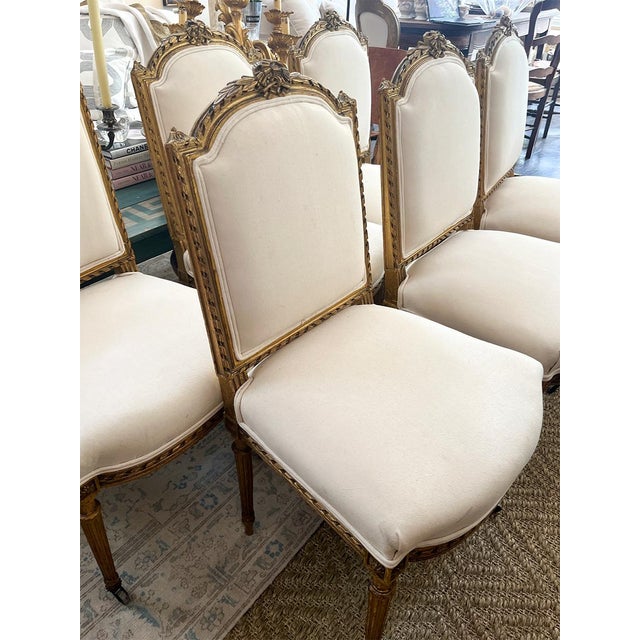 19th Century 19th Century Set of 6 Louis XVI Style Dining Chairs For Sale - Image 5 of 6