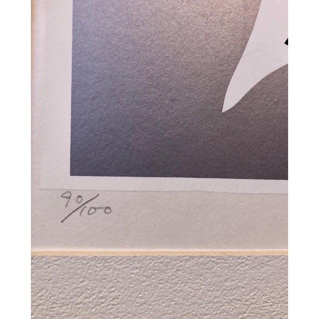 Printmaking Materials Ushio Shinohara, Silkscreen Day Glo Fluorescent Japanese Gyu-chan Neo Dada Art Print Birdie Litho, c.1969 For Sale - Image 7 of 9