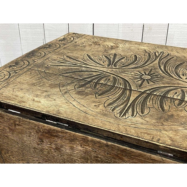 English Oak Drop-Leaf Table For Sale - Image 11 of 16