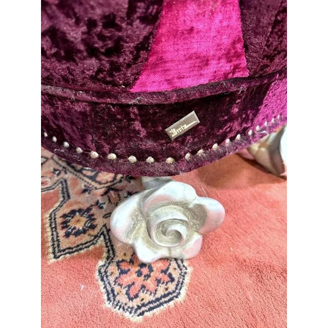 Purple Velvet Chairs from Bretz, Set of 2 For Sale - Image 4 of 8