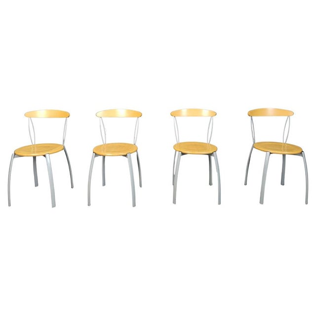 Vintage Italian Postmodern Dining Chairs, 1990s, Set of 4 For Sale - Image 11 of 11