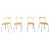 Vintage Italian Postmodern Dining Chairs, 1990s, Set of 4 For Sale - Image 11 of 11