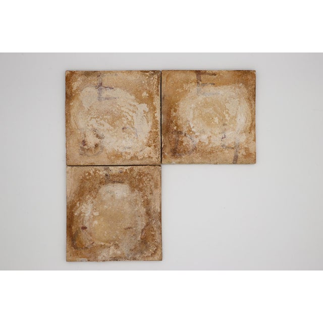 Blue 19th Century Set of Three Tiles Depicting Two Women, Portuguese For Sale - Image 8 of 9