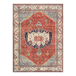 Pasargad Home Serapi Rust Wool Area Rug, 8'10'' X 12' 0'' For Sale