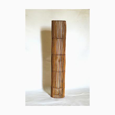 Mid-Century Rattan Floor Lamp in the style of Louis Sognot, 1960s For Sale - Image 14 of 14