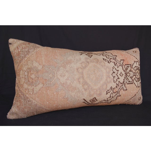 Home Decor Handwoven Throw Oushak Rug Pillow Cover -16'' X 32'' For Sale - Image 10 of 13