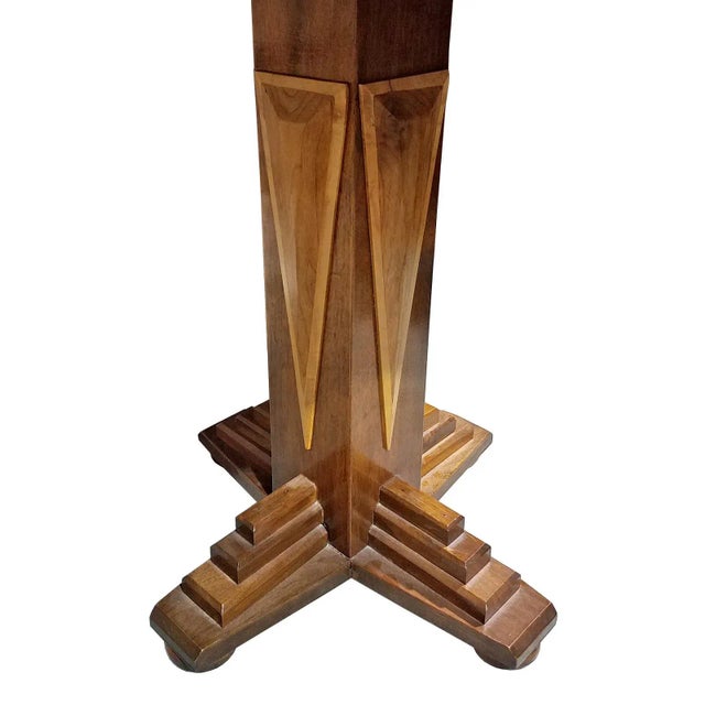 Mid-Century Modern Mid-Century Modern Walnut and Maple Center Table For Sale - Image 3 of 4