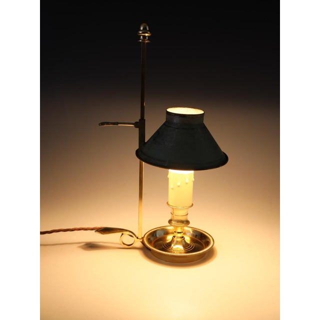 Antique 19th Century French Brass and Tôle Bouillotte Desk Lamp, 1900 For Sale - Image 3 of 18