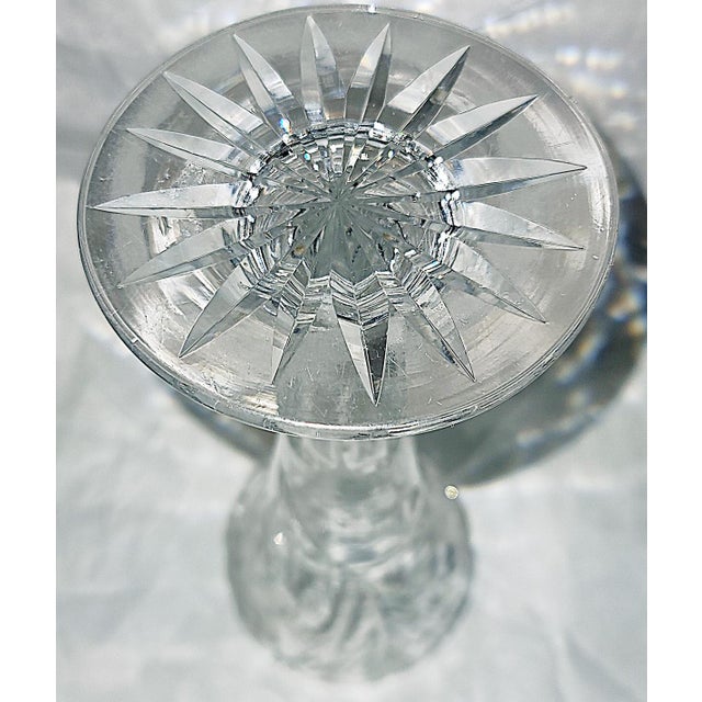 1920s Cut Crystal American Brilliant Tulip Bud Vase For Sale In West Palm - Image 6 of 7