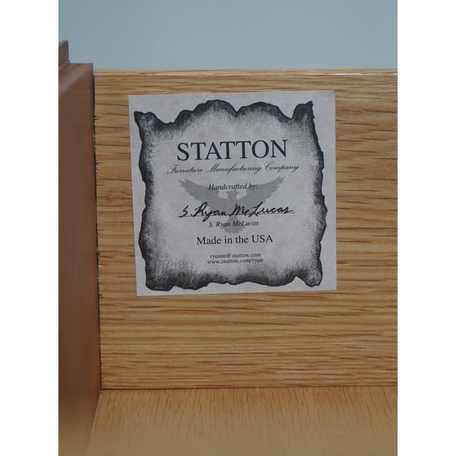 Statton Large Kneehole Cherry Executive Desk For Sale - Image 18 of 18