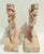 Pink Pair Vintage Mid Century Pink Marble Carved Equestrian Figural Horse Bookends For Sale - Image 8 of 10