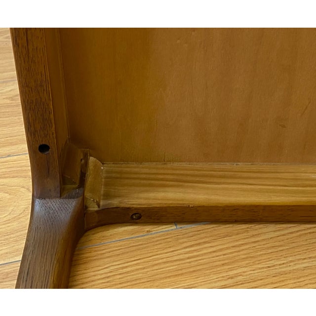 Mid Century Walnut Square Coffee Table by Lane, Altavista, Virginia For Sale - Image 9 of 10