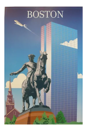 2005 Contemporary Travel Poster, Boston