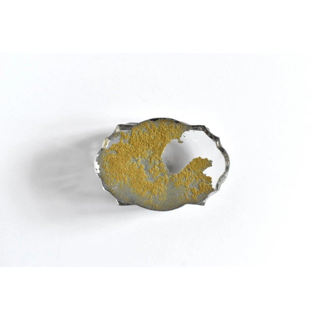 19th Century Antique 19th-Century " Tour" Italian Milan Cathedral Reverse-Painted Glass Souvenir Paperweight For Sale - Image 5 of 6