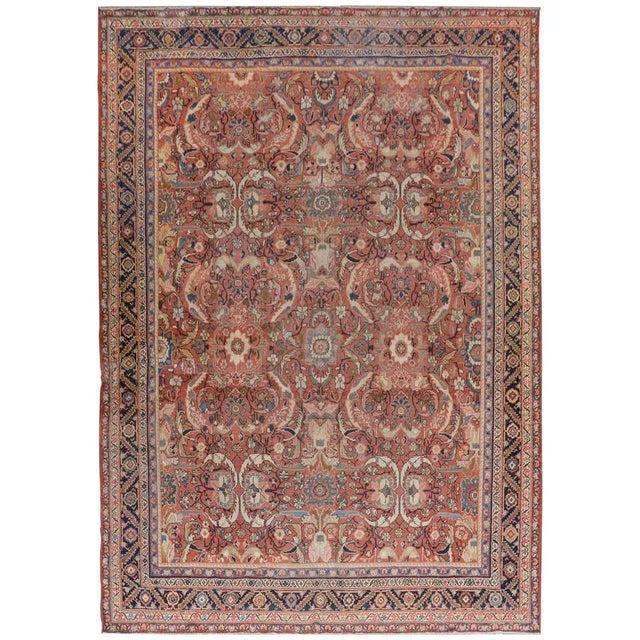 Early 20th Century Mahal Rug For Sale - Image 10 of 12