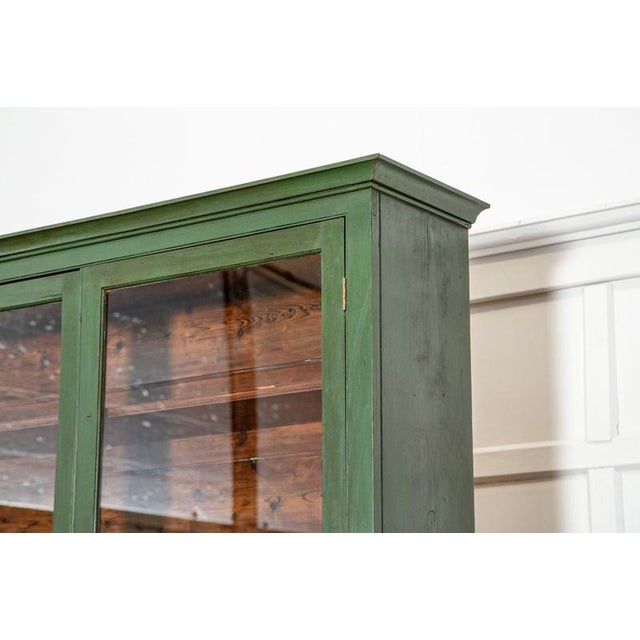 Antique English Painted Pine Glazed Dresser, 1870 For Sale - Image 9 of 18