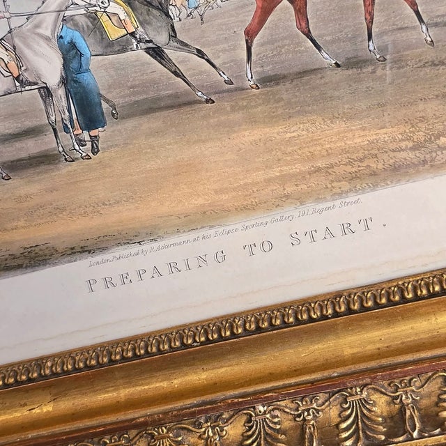 Henry Halken, Ascot Heat Preparing to Start, 1800s, Paper, Framed For Sale - Image 17 of 18