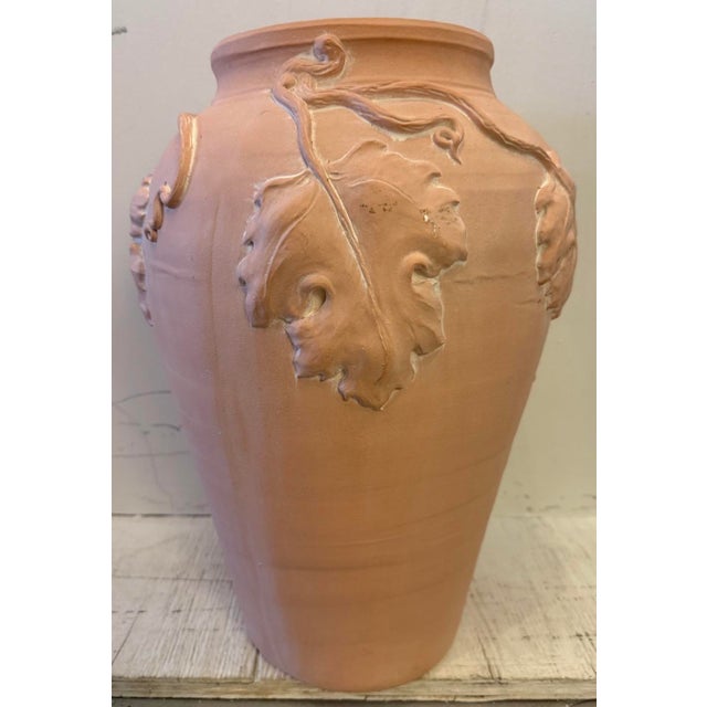 1980s Grape Clusters & Leaves Plaster Vase From 80's For Sale - Image 5 of 13