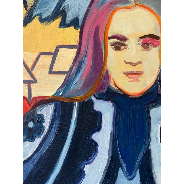 Oil painting by late artist Molly Schiff, School of Art Institute of Chicago circa 1960s.