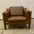 Mid-Century Modern 1970s Danish Modern Brown Leather Arm Chair in the Style of Børge Mogensen For Sale - Image 3 of 9