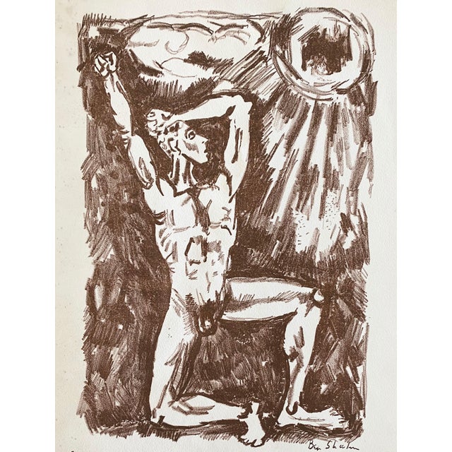 American Ben Shahn, Ben Shahn Original Lithograph From Portfolio - Levana & Our Ladies Of Sorrow, 1931 For Sale - Image 3 of 7