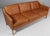 Børge Mogensen three-seat sofa new upholstered with vintage full grain aniline leather. Legs of soap treated oak. Model...