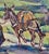 Marjorie Reed –Franciscan Rider Approaching Mission San Diego De Alcalá at Dusk-Oil Painting For Sale - Image 9 of 13