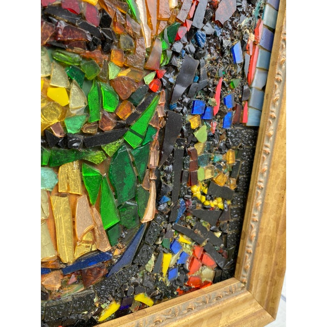 Framed Mosaic Glass Portrait of a Woman For Sale - Image 12 of 12