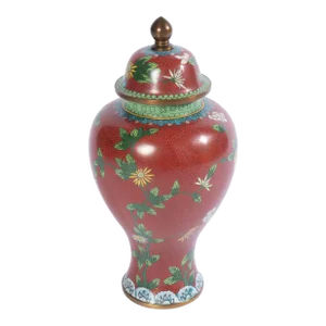 Early 20th Century Chinese Cloisonne Covered Jar