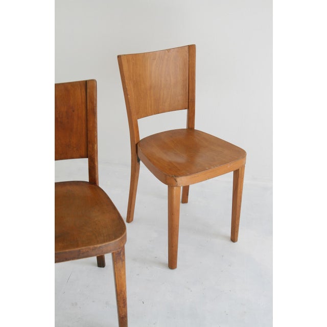 Antique Bentwood Dining Chairs from Thonet, 1930, Set of 2 For Sale - Image 3 of 16
