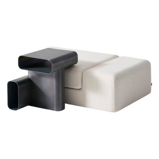 Soft Corners Side Table and Poufs by Linde Freya Tangelder for Cassina, Set of 2 For Sale