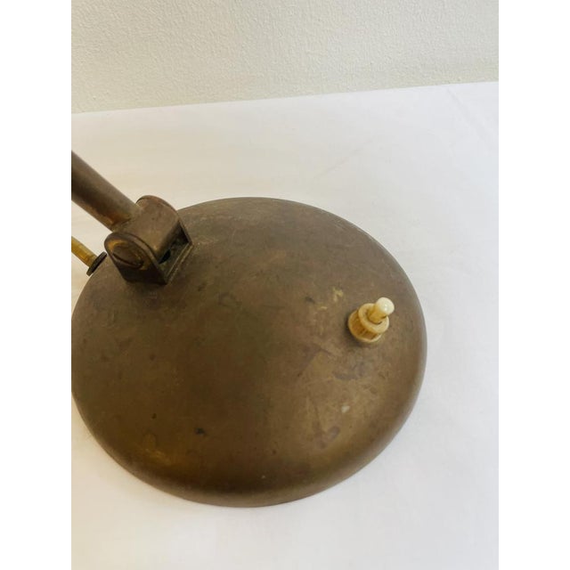 Adjustable Height Picture Brass Lamp, 1920s For Sale - Image 4 of 8