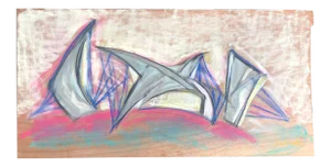 Architectural Concept Original Drawing by Erik Sulander 17x34