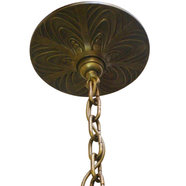 Vintage French Art Deco Сhandelier, 1920s For Sale - Image 3 of 6