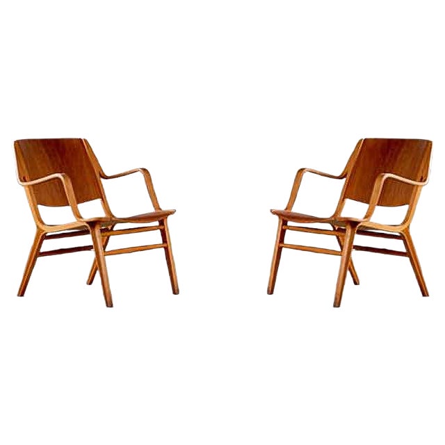 Set of Danish Ax-Chairs by Peter Hvidt & Orla Mølgaard Nielsen, 1950s For Sale