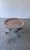 38" Hollywood Regency 1950s Moroccan Hand-Hammered Copper Tray Top Coffee Table With Wrought Iron Base For Sale - Image 17 of 18