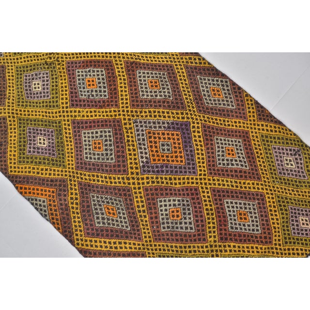1960s 1960s Geometric Anatolian Kilim Rug For Sale - Image 5 of 10