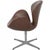 Tall Swan Chair in Mokka Leather by Arne Jacobsen, 2007 For Sale - Image 10 of 14