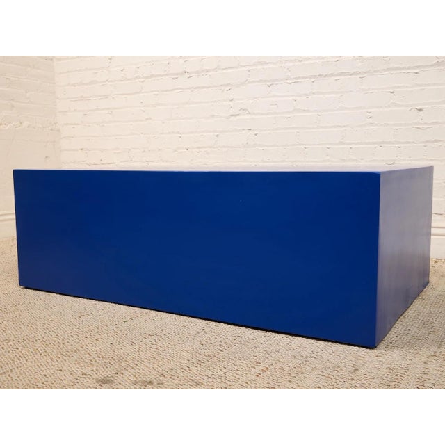 Blue Cobalt Blue Mid Century Coffee Table For Sale - Image 8 of 8