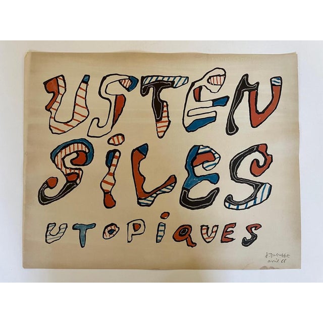 Jean Dubuffet, Utopian Utensils, 1966, Lithograph For Sale - Image 6 of 6