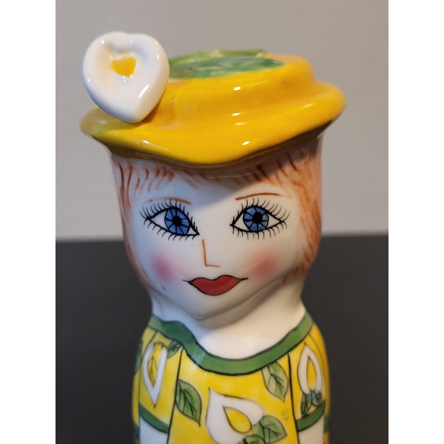 Abstract Vintage Bella Casa Single Shaker by Susan Paley Ganz For Sale - Image 3 of 12