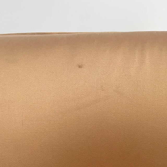 Mid-Century Modern Italian Lounge Chairs in Wood and Pink and Beige Silk, 1940s, Set of 2 For Sale - Image 14 of 18