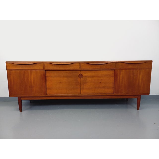 Wood Danish Teak Sideboard by Johannes Andersen for Samcom, 1960s For Sale - Image 7 of 18