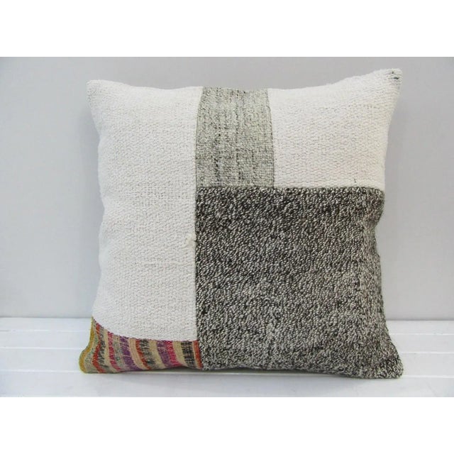 Handmade Patchwork Turkish Kilim Pillow Cover For Sale - Image 4 of 4