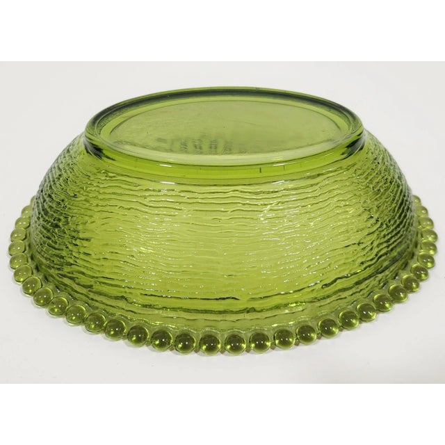 Large Vintage Mid-Century Green Glass Lidded Bowl Hen on Nest Serving Dish For Sale - Image 12 of 12