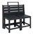 Modern Belamy Outdoor Transformer Bench in Dark Slate Grey For Sale - Image 3 of 10