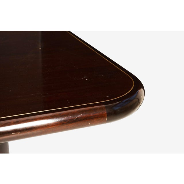 1960s 1960s Roger Lee Sprunger for Dunbar – Double Pedestal Dining or Conference Table For Sale - Image 5 of 6