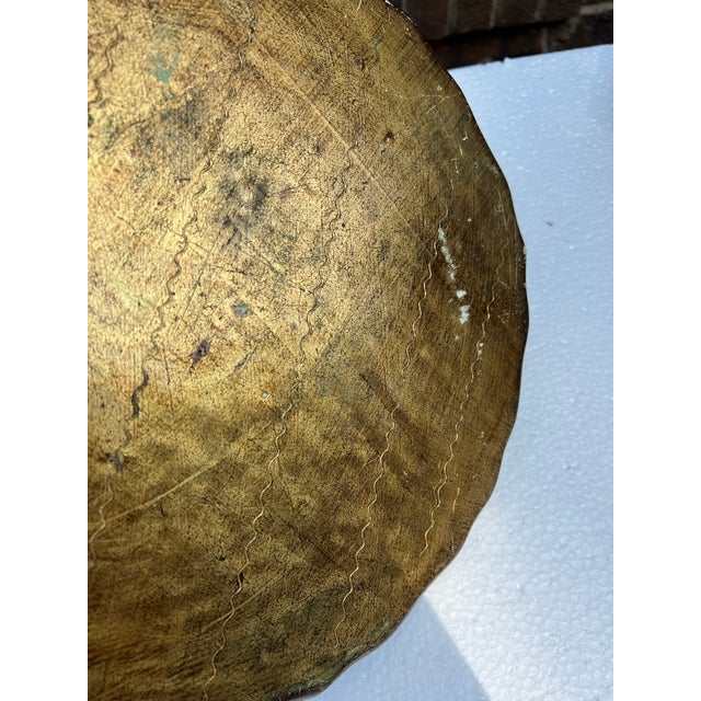 1970s Italian Florentine Wooden Holidays Tray For Sale - Image 4 of 8