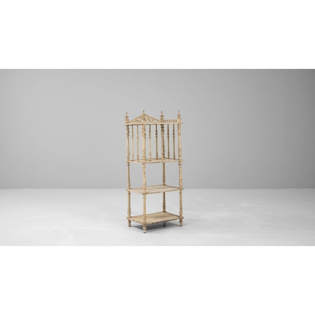 1880s French White Patinated Oak Shelf For Sale In Greensboro - Image 6 of 18