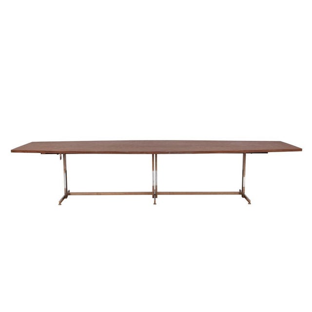 Wood 1970s Monolithic Modern Dining Table For Sale - Image 7 of 7